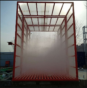 【特力測(cè)控洗車(chē)機(jī)】鄭州中牟4*4*4.8米工程洗車(chē)機(jī)安裝